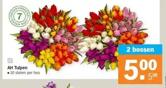 Albert Heijn AH Tulpen ■10 stelen per bos aanbieding