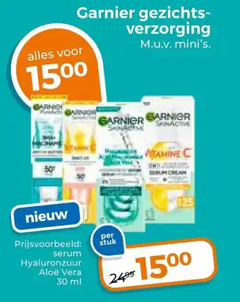 Trekpleister Garnier gezichtsverzorging aanbieding