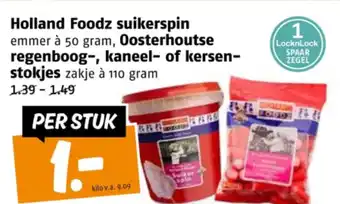 Poiesz Holland Foodz suikerspin aanbieding