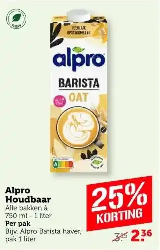 Coop Alpro Houdbaar aanbieding