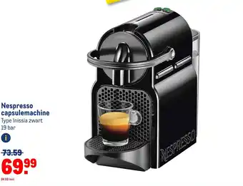 Makro Nespresso capsulemachine aanbieding