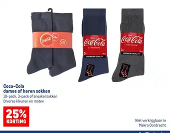 Makro Coca-Cola dames of heren sokken aanbieding