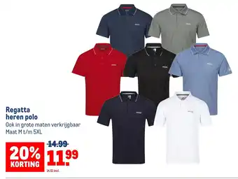 Makro Regatta heren polo aanbieding