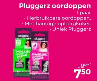 Trekpleister Pluggerz oordoppen aanbieding