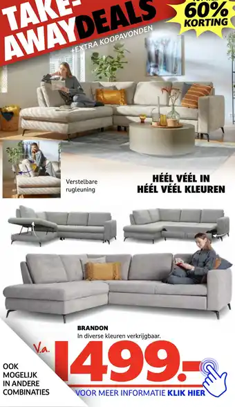 Seats and Sofas BRANDON aanbieding