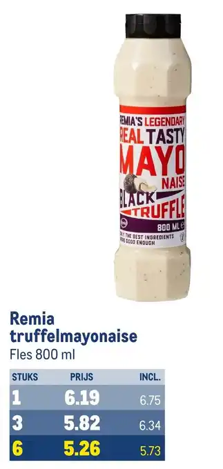 Makro Remia Truffelmayonaise Fles 800mL aanbieding