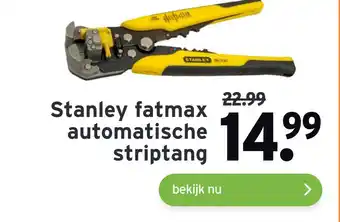 GAMMA Stanley fatmax automatische striptang aanbieding