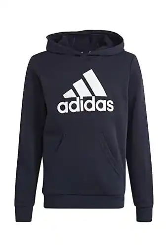 Amazon adidas Big Logo Essentials Cotton Hoodie uniseks-kind sweatshirt (1-Pack) aanbieding