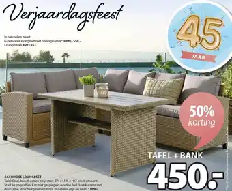 Jysk AGERMOSE LOUNGESET aanbieding