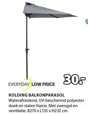 Jysk KOLDING BALKONPARASOL aanbieding