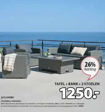 Jysk STAVERN LOUNGESET aanbieding