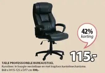 Jysk TJELE PROFESSIONELE BUREAUSTOEL aanbieding