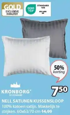 Jysk NELL SATIJNEN KUSSENSLOOP aanbieding