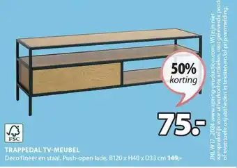 Jysk TRAPPEDAL TV-MEUBEL aanbieding