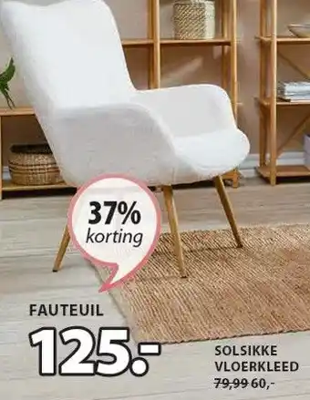 Jysk HUNDESTED FAUTEUIL aanbieding