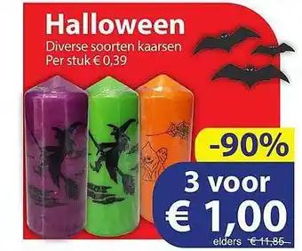 Die Grenze Halloween Kaarsen aanbieding