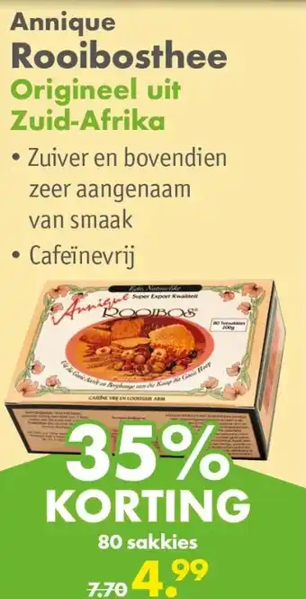 Gezond & Wel Annique Rooibosthee aanbieding