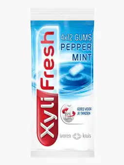 Flink Xylifresh Peppermint 4x18g aanbieding