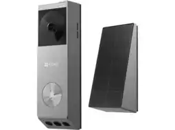 MediaMarkt Ezviz Ep3x Pro Met Zonnepaneel - Slimme Deurbel Grijs aanbieding