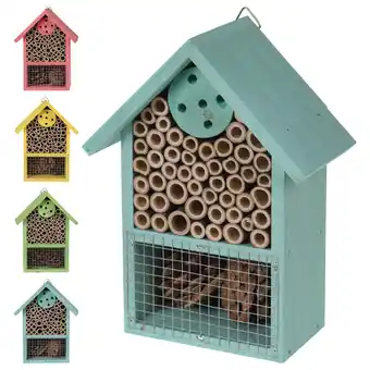 Pets Place Homestyle Insectenhotel Gekleurd Hout - Nestkast - 15x9x20 cm Assorti aanbieding