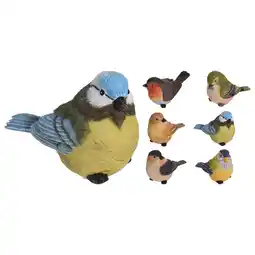 Pets Place Homestyle Vogel Figuur - Decoratie - 12 cm 6 Assorti Kleur aanbieding