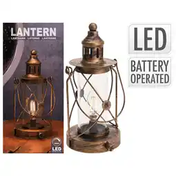 Pets Place Homestyle Lantaarn Met Led Licht - Verlichting - 14x14x26 cm aanbieding