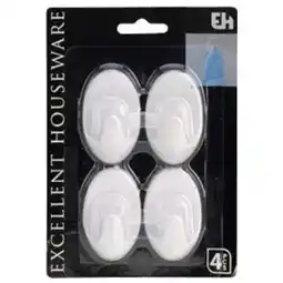 Pets Place Homestyle Haakjes Klevend 4 St - Huishoud - Wit 4 Ass Set aanbieding