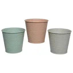Pets Place Decoris Bloempot - Buitenpot - 14x14x13 cm Grijs Terra Assorti aanbieding