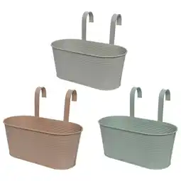 Pets Place Decoris Hangpot Ovaal - Buitenpot - 32x16x26 cm Assorti aanbieding