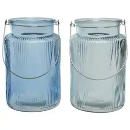 Pets Place Decoris Lantaarn Glas - Decoratie - 14x14x22 cm Assorti aanbieding