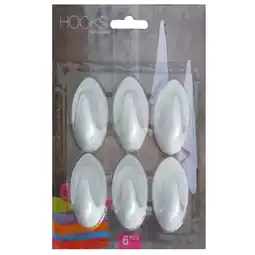 Pets Place Homestyle Haakjes Klevend 6 St - Huishoud - Wit 4 Ass Set aanbieding