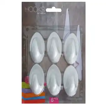Pets Place Homestyle Haakjes Klevend 6 St - Huishoud - Wit 4 Ass Set aanbieding