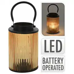 Pets Place Homestyle Lantaarn Met Led - Verlichting - 13x13x18 cm Amber Zwart aanbieding