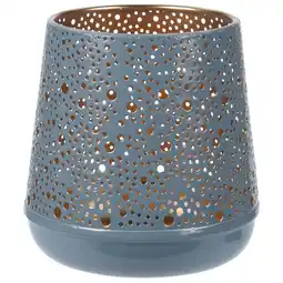 Pets Place Homestyle Theelichthouder - Decoratie - 16 cm Blauw aanbieding
