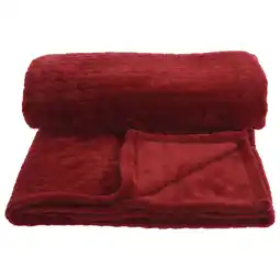 Pets Place Homestyle Plaid - Decoratie - 160x130 cm Bordeaux aanbieding