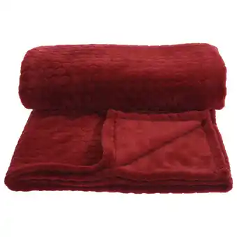 Pets Place Homestyle Plaid - Decoratie - 160x130 cm Bordeaux aanbieding