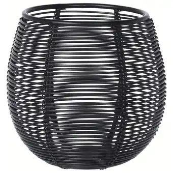 Pets Place Homestyle Theelichthouder Metaaldraad - Branders - 10.5x10.5x10 cm Zwart aanbieding