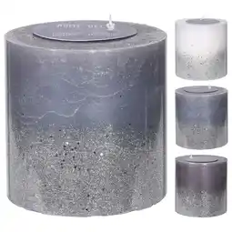 Pets Place Homestyle Kaars Pilaar Met Glitter - Decoratie - Ø14x14 cm aanbieding