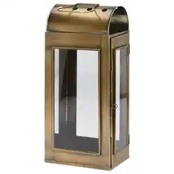 Pets Place Homestyle Lantaarn - Verlichting - 18x12x40 cm Brons aanbieding