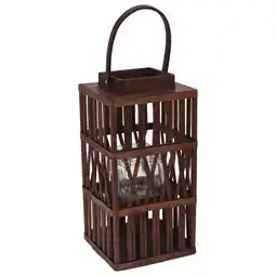 Pets Place Homestyle Lantaarn Hout - Verlichting - 20x20x38 cm Bruin aanbieding