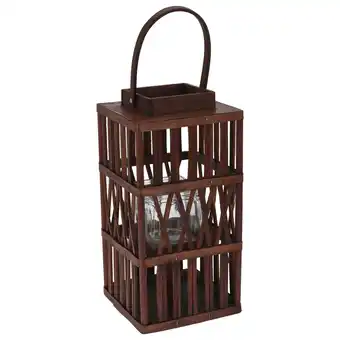 Pets Place Homestyle Lantaarn Hout - Verlichting - 20x20x38 cm Bruin aanbieding