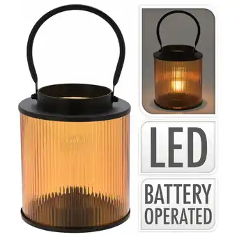 Pets Place Homestyle Lantaarn Met Led - Verlichting - 15x15x18 cm Amber aanbieding