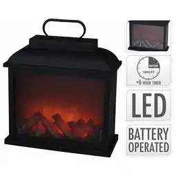 Pets Place Homestyle Lantaarn Openhaard - Verlichting - 30 cm Met Ledverlichting aanbieding