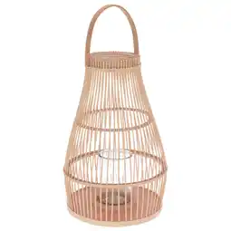 Pets Place Homestyle Lantaarn Riet Naturel - Verlichting - 28x28x46 cm aanbieding