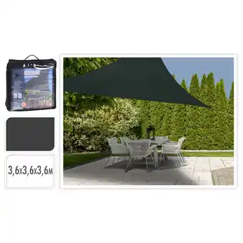 Pets Place Homestyle Schaduwdoek Rechthoek - Tuinmeubelen - 3.6x3.6x3.6 cm Grijs aanbieding