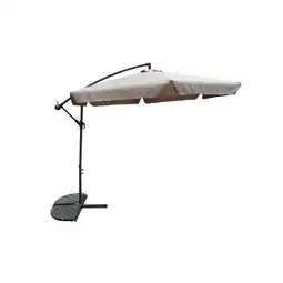 Pets Place Bestgarden Zweefparasol Aluminium - Tuinmeubelen - 300 cm Taupe aanbieding