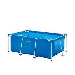 Pets Place Intex Zwembad Framepool Rechthoek - Rechthoekige Frame Baden - 300x200x75 cm Blauw aanbieding