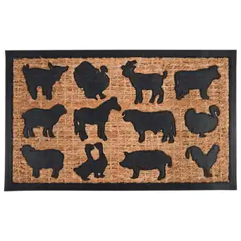Pets Place Esschert's Garden Deurmat Boederijdieren - Tuindecoratie - 75.5x45.3x0.8 cm aanbieding