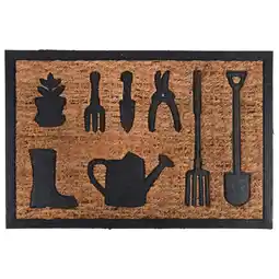 Pets Place Esschert's Garden Deurmat Gieter - Tuindecoratie - 60.8x40.3x0.8 cm aanbieding