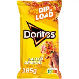 Jumbo Doritos Dippers Naturel Tortilla Chips 185g aanbieding